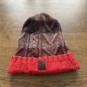 Scotch & Soda Chunky Knit Beanie Hat | Multicolor Cable Knit | Warm Skull Cap
